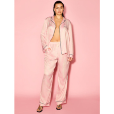 Пижама Victorias Secret, размер S Regular, Pink Iconic Stripe