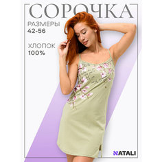 Сорочка Натали Суслова, размер 46, хаки