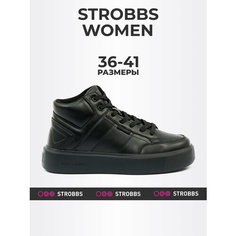 Кроссовки STROBBS, полнота 6 (RU)/ на среднюю стопу, размер 38, черный