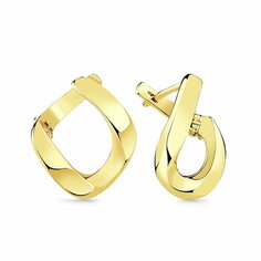 Серьги Diamant online, желтое золото, 585 проба, длина 1.9 см