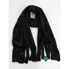Шарф Cashmere для женщин,180х40 см, универсальный, черный