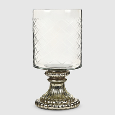 Подсвечник Mercury Deco стеклянный 12,5х25,5 см