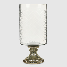 Подсвечник Mercury Deco стеклянный 15х32,5 см