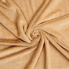 Ткань для рукоделия, мех, цвет светло-коричневый, лоскут 50 × 50 см Страна Карнавалия