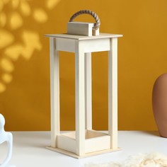Кашпо деревянное 12×12×30 см Дарим красиво