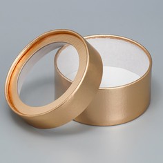 Коробка для макарун, кондитерская упаковка тубус с окном, Дарите счастье