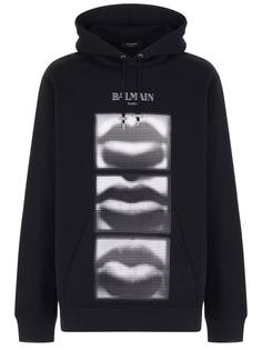 Худи хлопковое Balmain
