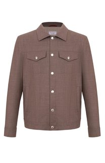 Шерстяная куртка-рубашка Brunello Cucinelli