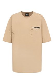 Хлопковая футболка Comme des Fuckdown