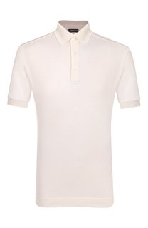 Поло из хлопка и шелка Zegna