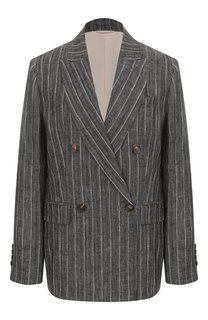 Льняной жакет Brunello Cucinelli