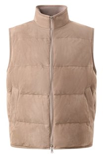 Замшевый жилет Zegna