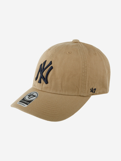 Бейсболка 47 BRAND B-NLRGW17GWS-QLN New York Yankees MLB (бежевый), Бежевый 47