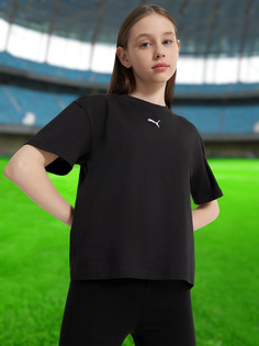 Футболка для девочек PUMA Boxy, Черный