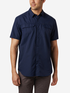 Рубашка с коротким рукавом мужская Columbia Silver Ridge 2.0 Short Sleeve Shirt, Синий