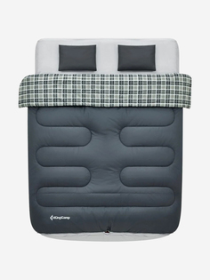 Спальный мешок KingCamp 2206 AIRBED SLEEPINGBAG 250D -4°С 190x180, т.серый, Серый