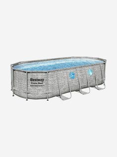 Каркасный овальный бассейн ротанг Bestway 56716 (549х274х122см), Коричневый