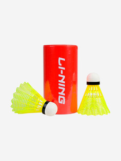 Воланы пластиковые Li-Ning AYQS001, Средняя, 2шт., Желтый