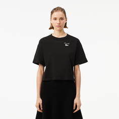 Женская футболка Lacoste из хлопка