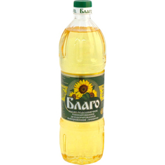 Масло подсолнечное Благо рафинированное 1 л