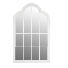 Зеркало настенное Glasar 140x4x88см белое ГЛАСАР