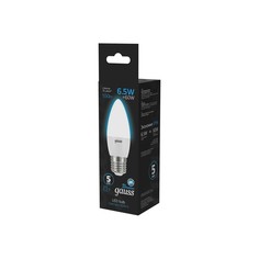 Лампа Gauss Свеча 6.5W 550lm 6500К E27 LED