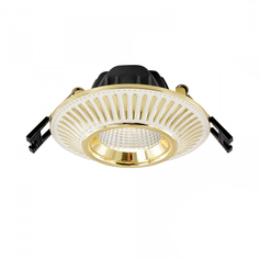 Светильник встраиваемый Citilux Дзета CLD042NW2 LED 7 Вт белый с золотом