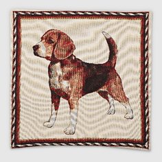 Наволочка Eurotex 44х44 см кремово-коричневый (7713-45)