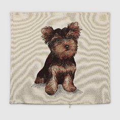 Наволочка Eurotex 44х44 см кремово-черный (7715-45)