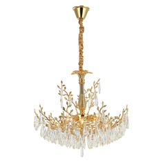 Люстра Citilux Ritz CL310082 золотистая