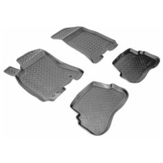 Комплект ковриков NorPlast NPL-Po-95-25 для Volkswagen Passat 1996-2005 г., 4 шт. серый 4