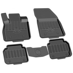 Комплект ковриков REZKON 1016025200 для Ford Mondeo с 2015 г., 5 шт. черный 5