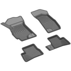 Комплект ковриков в салон REZKON 1020010100 для Hyundai Accent 2001-2010 г., 4 шт. черный 4