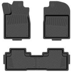 Комплект ковриков REZKON 1019015200 для Honda CR-V, Honda Civic 2012-2017 г., 4 шт. черный 4