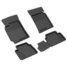 Комплект ковриков REZKON 1012025100 для Ravon Gentra, Chevrolet Lacetti, Daewoo Gentra 2004-2013 г., 4 шт. черный 4
