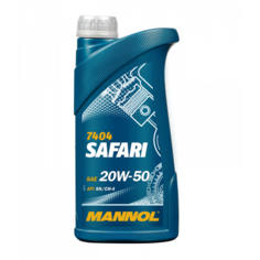 Минеральное моторное масло Mannol Safari 20W-50, 1 л, 1 шт.