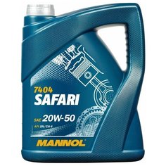 Минеральное моторное масло Mannol Safari 20W-50, 4 л, 1 шт.