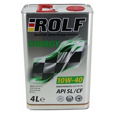 Полусинтетическое моторное масло Rolf Energy 10W-40 API SL/CF