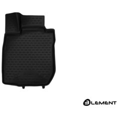 Коврики в салон автомобиля Element для Renault Logan, 2004-2009, 2010-2014, черный, передний левый, 1 шт