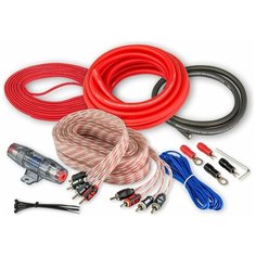 Комплект кабелей для усилителя Aura AMP-2404, 4х20мм 2шт, красный