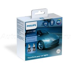 Лампа светодиодная H4 12V-24V Ultinon Essential LED 6500K 11342UE2X2 (2шт) Philips
