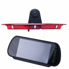 Автомобильная резервная камера со светодиодной подсветкой для Ford Transit Van 2015-2020, парковочная камера заднего вида + 7-дюймовый монитор, направляющая линия ночного видения, ИК-подсветка, Оранжевый Auto Partner