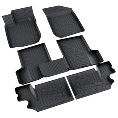 Комплект ковриков в салон Агатэк A.000.26.PL для LADA Largus с 2012 г., 6 шт. черный 6