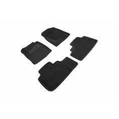 Ворсовые 3D коврики в салон Seintex для Haval F7/F7x 2019-н. в. (черные)