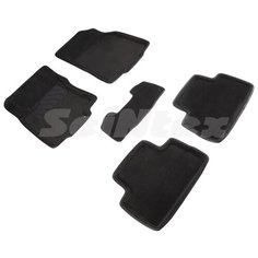Ворсовые 3D коврики в салон Seintex для Qashqai II 2016-н. в. (черные)