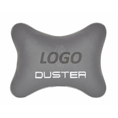 Подушка на подголовник автомобильная серая экокожа RENAULT DUSTER new Vital Technologies