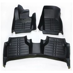 Кожаные 3D коврики Autozs Alfa для BMW 3er VI (F3x) Седан, Хэтчбек, Универсал 5 дв. (2011-2015), Рестайлинг Седан, Универсал 5 дв. (2015+)