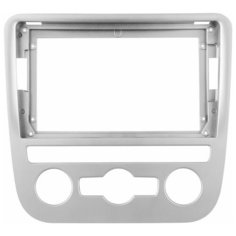 Рамка переходная для магнитолы 9.0" (цв. Серебро) на VOLKSWAGEN Scirocco 2009-2014 Климат Teyes