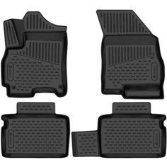 Коврики 3D в салон для CHERY Tiggo 4 2018, рестайлинг, 4шт. (полиуретан) (Element)