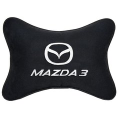 Подушка на подголовник автомобильная черная алькантара MAZDA 3 Vital Technologies